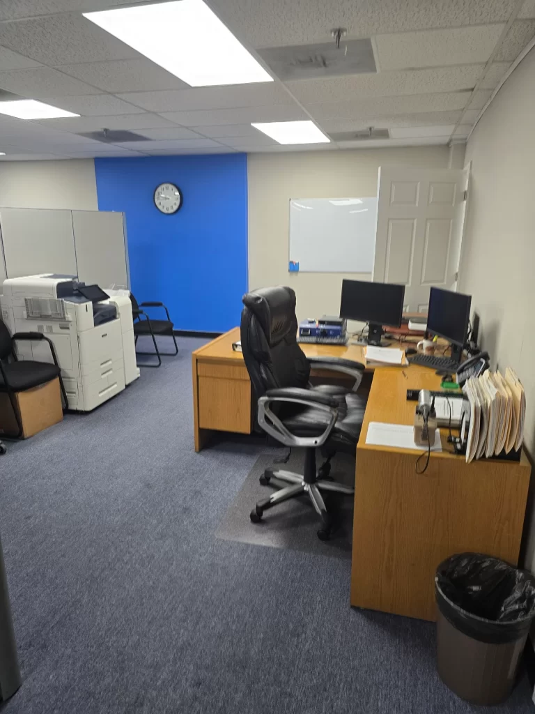 ProxDose administrative office with desks, monitors and office equipment